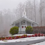 Valley Community Church in Fog